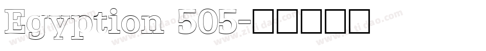 Egyption 505字体转换